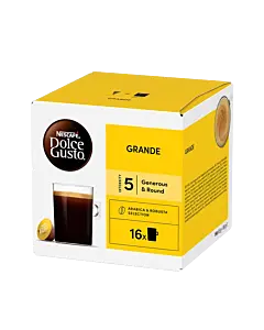 Nescaf&eacute; Grande Packung und Kapsel f&uuml;r Dolce Gusto