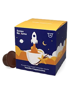 Senso Nocturno Vanilla Cappuccino Packung und Kapsel f&uuml;r Dolce Gusto
