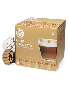 Kaffekapslen Latte Macchiato package and capsule for Dolce Gusto