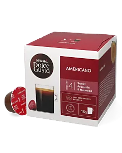 Nescaf&eacute; Americano Packung und Kapsel f&uuml;r Dolce Gusto