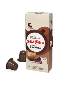 Gimoka Espresso Cremoso Packung und Kapsel f&uuml;r Nespresso

