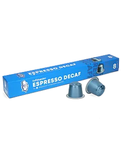 Kaffekapslen Espresso Decaf Premium Packung und Kapsel f&uuml;r Nespresso
