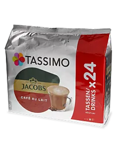 Jacobs Caf&eacute; au Lait Big Pack Packung und Kapsel f&uuml;r Tassimo
