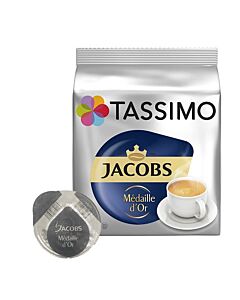 Jacobs M&eacute;daille d'Or package and capsule for Tassimo