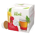 Café René Lemon & Raspberry Tea Packung und Kapsel für Dolce Gusto
