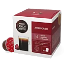 Nescafé Americano Packung und Kapsel für Dolce Gusto