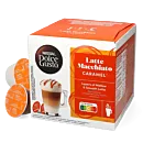 Nescafé Latte Macchiato Caramel package and capsule for Dolce Gusto