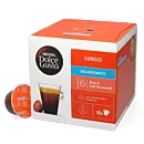 Nescafé Lungo Koffeinfrei Packung und Kapsel für Dolce Gusto