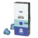 Kaffekapslen Espresso Decaf Premium Packung und Kapsel für Nespresso
