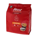 Friele Frokostkaffe Medium Cup Packung und Pods für Senseo