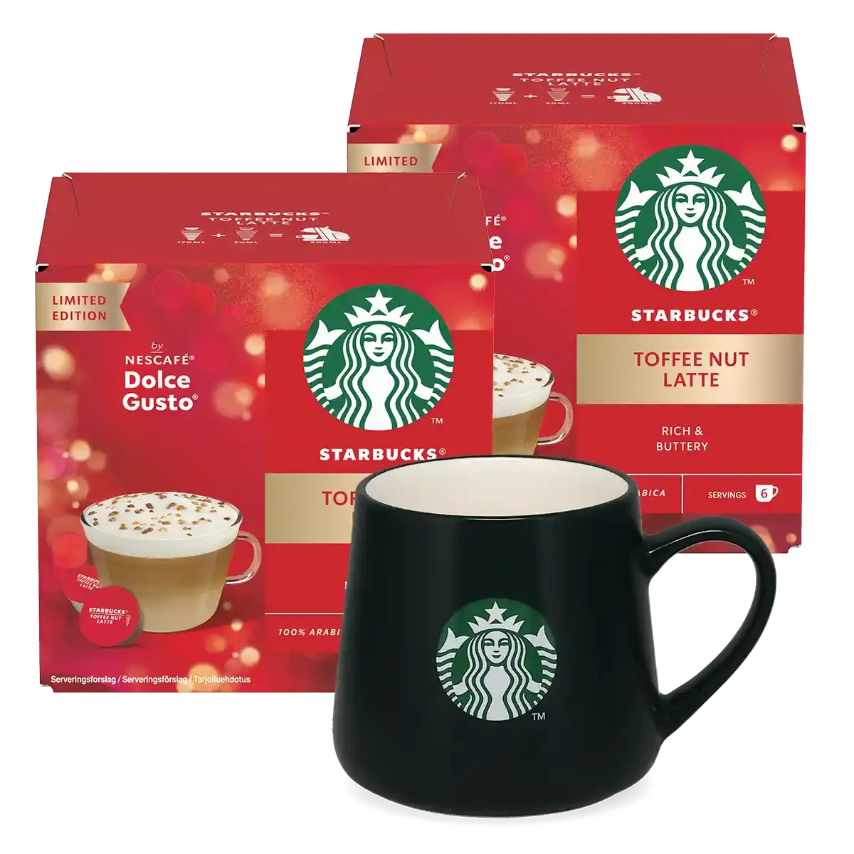 Toffee Nut Latte + Dunkelgrüner Becher-Bundle