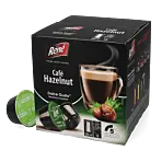 Café René Café Hazelnut Packung und Kapsel für Dolce Gusto
