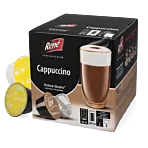 Café René Cappuccino Packung und Kapsel für Dolce Gusto

