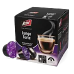 Café René Lungo Forte Packung und Kapsel für Dolce Gusto
