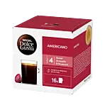 Nescafé Americano Packung und Kapsel für Dolce Gusto