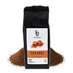 Caramel Aroma gemahlener Kaffee von Kaffekapslen 
