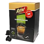 Café René Classico Italiano Big Pack Packung und Kapsel für Nespresso®