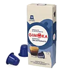 Gimoka Espresso Decaffeinato Packung und Kapsel für Nespresso

