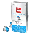 illy Decaffeinato Packung und Kapsel für Nespresso
