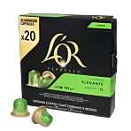 L'OR Lungo Elegante Big Pack package and capsule for NespressoÂ®