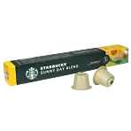 Starbucks Sunny Day Blend Lungo package and capsule for Nespresso
