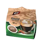 Café René Almond Packung und Pods für Senseo
