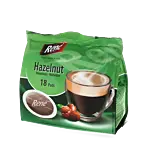 Café René Hazelnut Packung und Pods für Senseo
