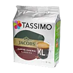 Jacobs Caffé Crema Classico XL Packung und Kapsel für Tassimo